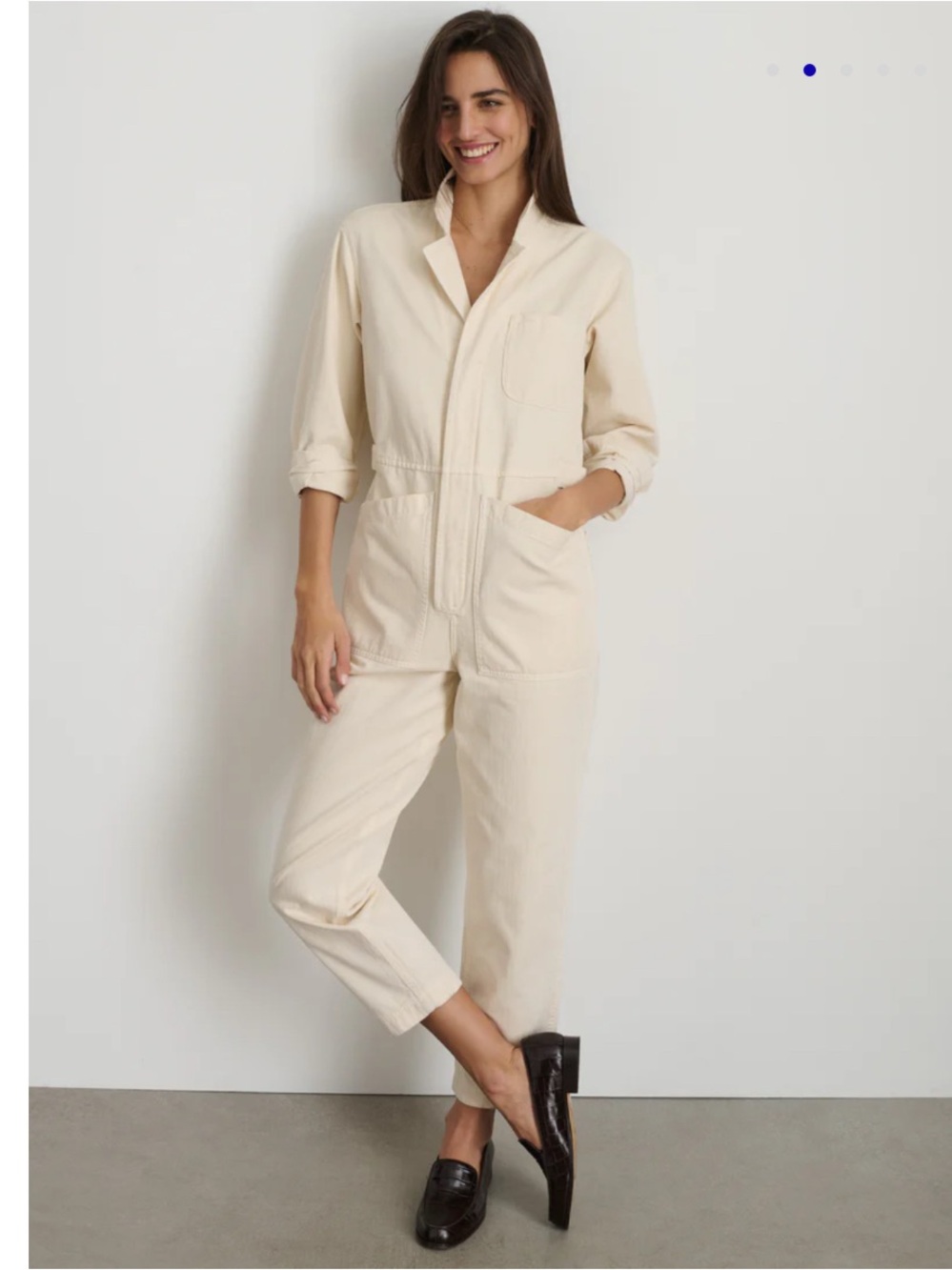 Alex Mill Standard Jumpsuit Ivory Size Medium NWT